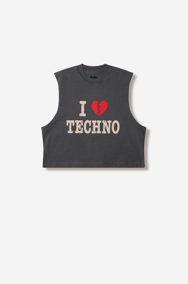 Футболка оверсайз I HATE TECHNO