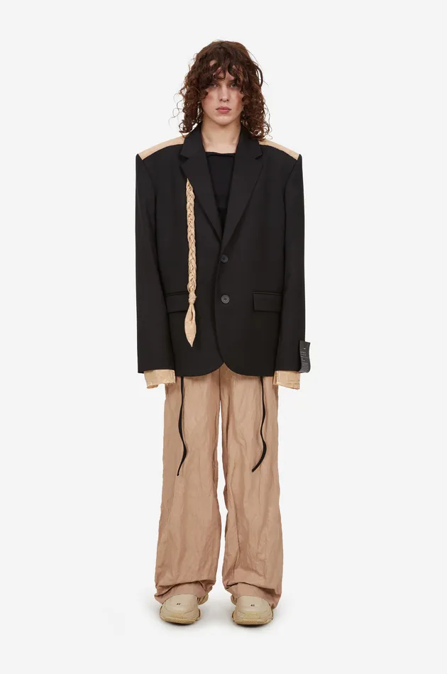 Экстра пиджак с контрастной спиной