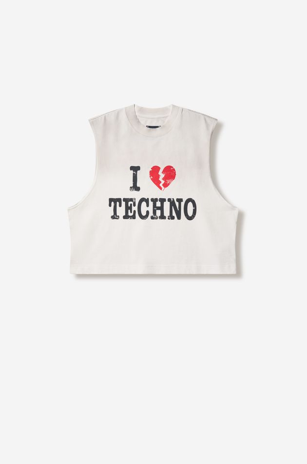 Футболка оверсайз I HATE TECHNO