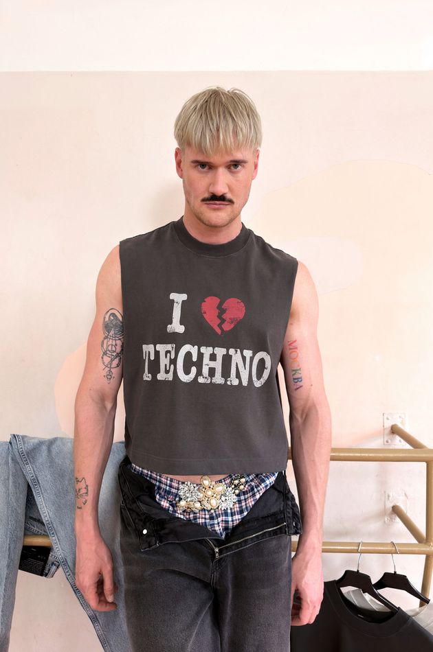 Футболка оверсайз I HATE TECHNO